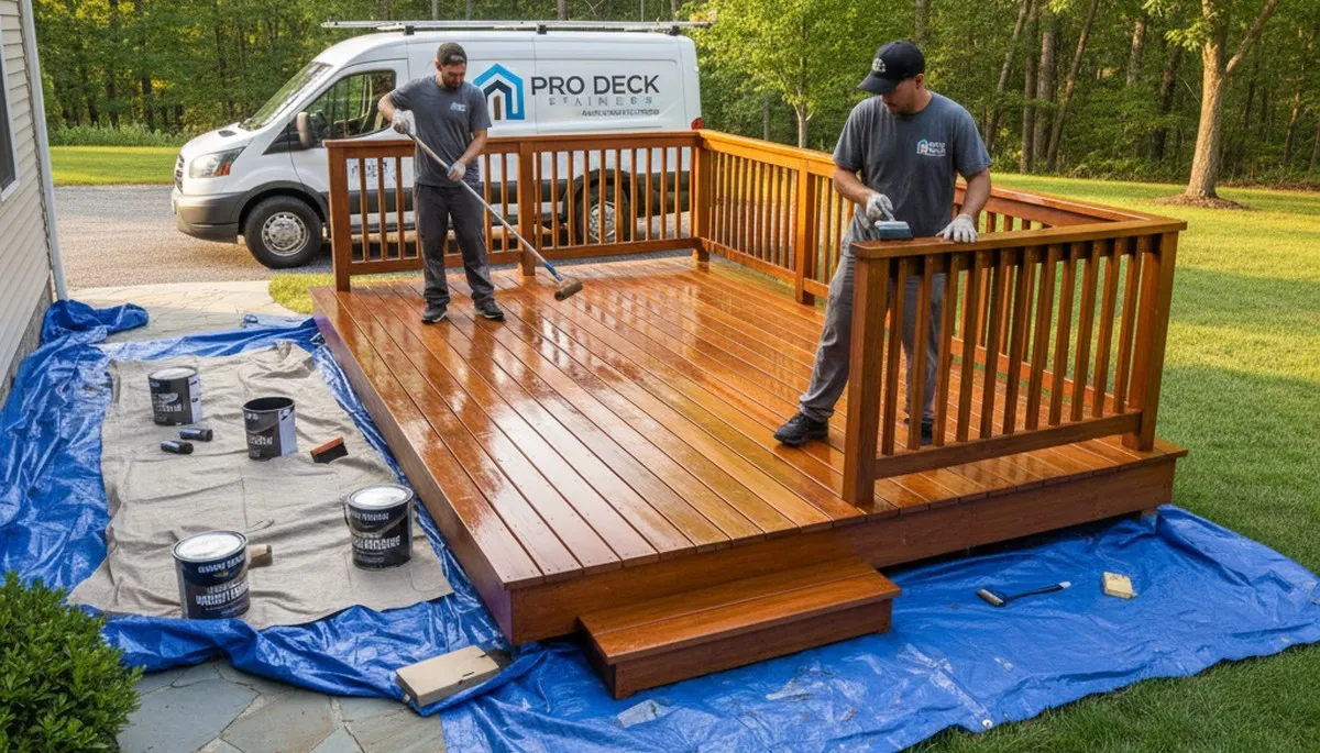 Seattle, WA deck staining for weather-resistant wood protection and a refreshed outdoor finish
