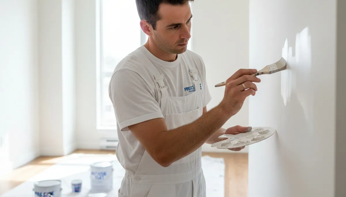 Seattle painters performing paint touch-ups in Seattle, WA for scuffs, chips, and fading