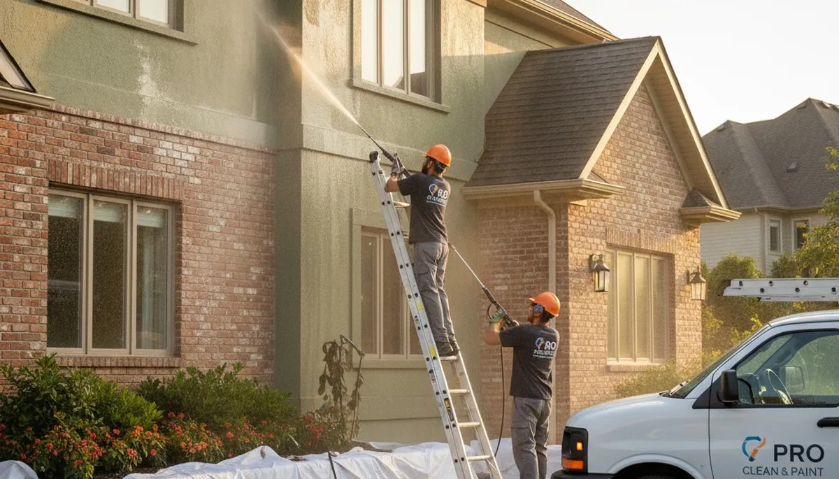 Seattle, WA pressure washing service removing moss and grime from exterior surfaces