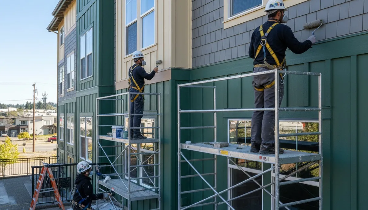 Painting crew in Seattle, WA providing professional interior and exterior house painting services